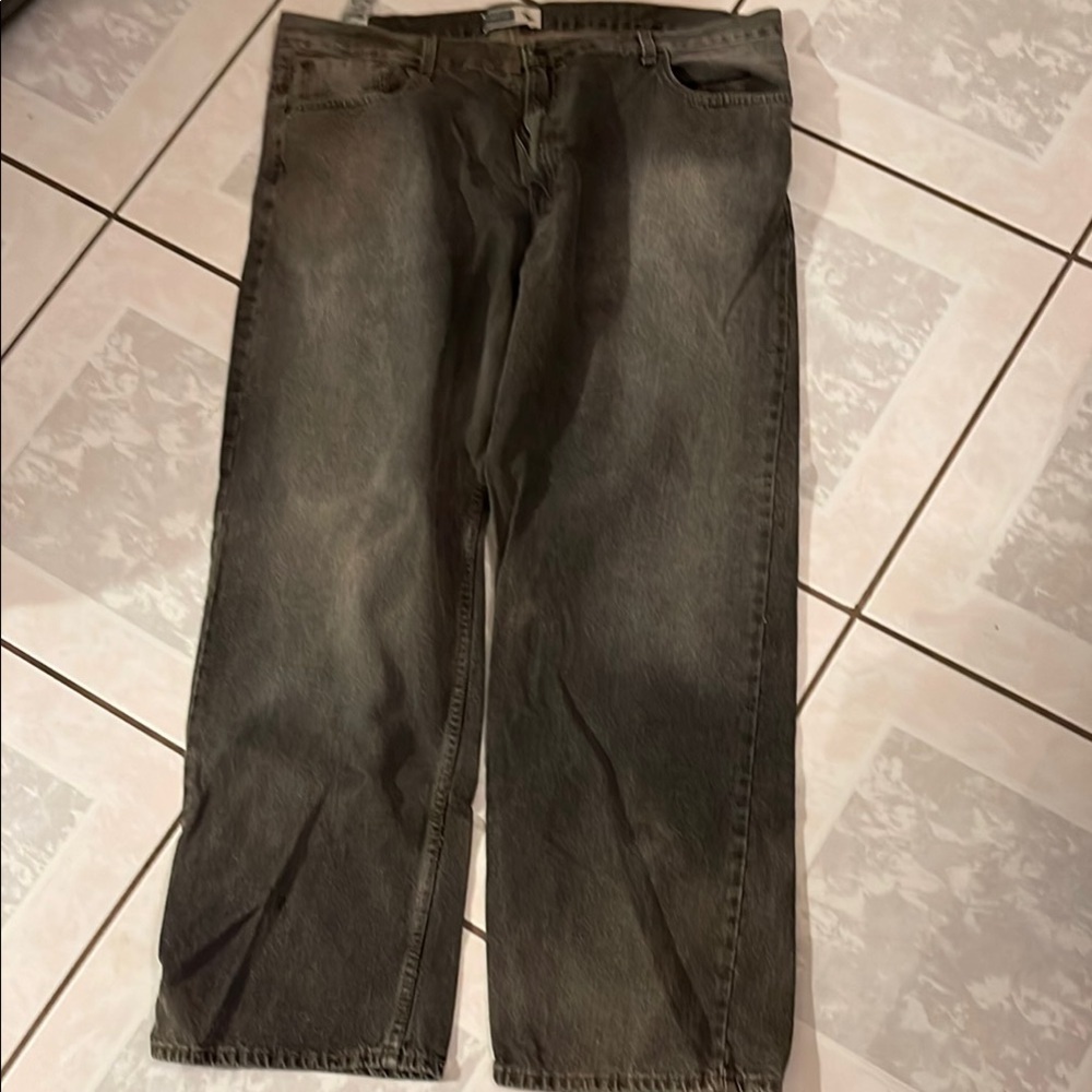 Signature by Levi Strauss Gray Relaxed Jeans Size W42 L32